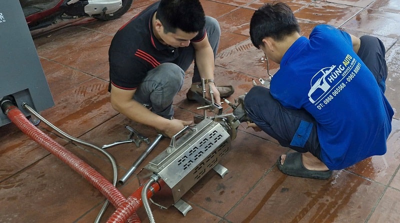 đốt bầu lọc khí thải dpf  tại bắc ninh
